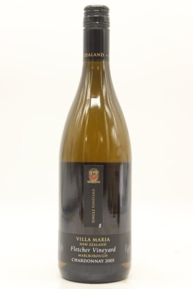(1) 2005 Villa Maria Single Vineyard Fletcher Chardonnay, Marlborough