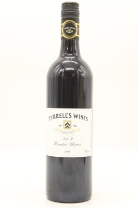 (1) 2011 Tyrrell's Vat 9 Shiraz, Hunter Valley [JR16]