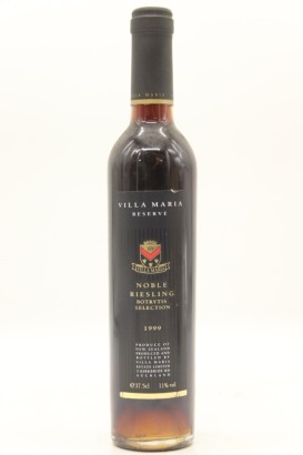 (1) 1999 Villa Maria Reserve Botrytis Selection Noble Riesling, Wairau Valley, 375ml