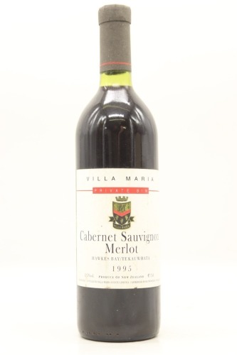 (1) 1995 Villa Maria Private Bin Cabernet Sauvignon - Merlot, Hawke's Bay
