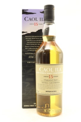 (1) Caol Ila Unpeated Style Natural Cask Strength 15 Year Old Single Malt Scotch Whisky, 61.5% ABV (GB)