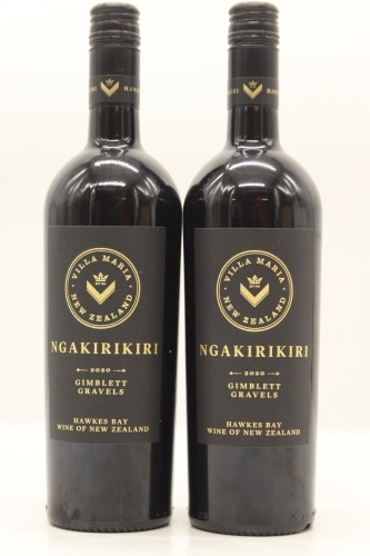 (2) 2020 Villa Maria The Gravels Ngakirikiri, Gimblett Gravels [JR17]
