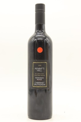 (1) 2018 Penny's Hill 'Edwards Road' Cabernet Sauvignon, McLaren Vale