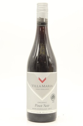 (1) 2017 Villa Maria Platinum Selection Organic Pinot Noir, Marlborough