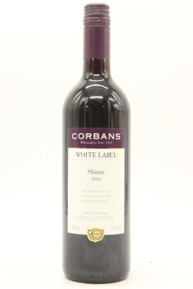 (1) 2010 Corbans White Label Shiraz, New Zealand