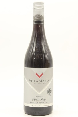(1) 2017 Villa Maria Platinum Selection Organic Pinot Noir, Marlborough