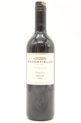(1) 2010 Brookfields Burnfoot Merlot, Hawke's Bay