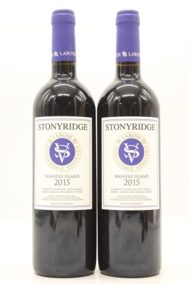 (2) 2015 Stonyridge Vineyard Larose, Waiheke Island
