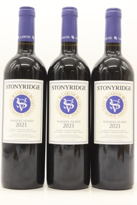 (3) 2021 Stonyridge Vineyard Larose, Waiheke Island