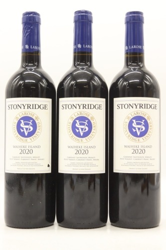 (3) 2020 Stonyridge Vineyard Larose, Waiheke Island