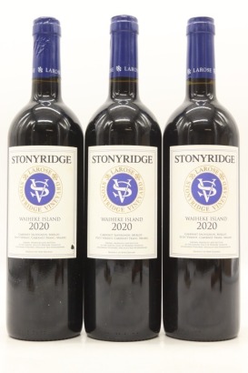 (3) 2020 Stonyridge Vineyard Larose, Waiheke Island