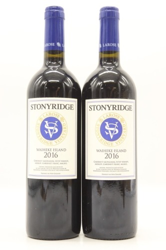 (2) 2016 Stonyridge Vineyard Larose, Waiheke Island