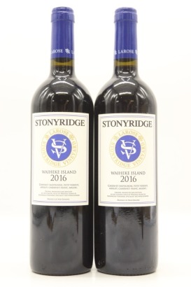 (2) 2016 Stonyridge Vineyard Larose, Waiheke Island