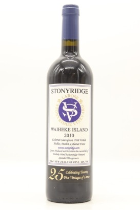 (1) 2010 Stonyridge Vineyard Larose, Waiheke Island