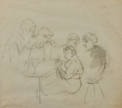 LOUISE HENDERSON Figures at a Milk Bar