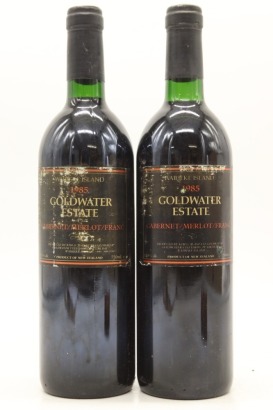(2) 1985 Goldwater Estate Cabernet Sauvignon - Merlot - Franc, Waiheke Island [BC90]