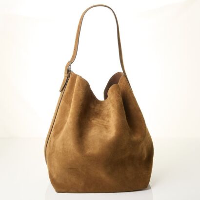 Toteme, Tan Suede Belted Tote Bag