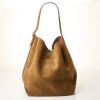 Toteme, Tan Suede Belted Tote Bag