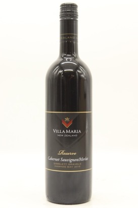 (1) 2015 Villa Maria Reserve Cabernet Sauvignon - Merlot, Gimblett Gravels