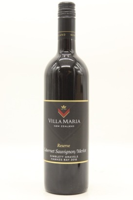 (1) 2018 Villa Maria Reserve Cabernet Sauvignon - Merlot, Gimblett Gravels