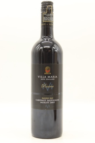 (1) 2005 Villa Maria Reserve Cabernet Sauvignon - Merlot, Gimblett Gravels