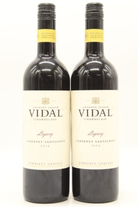 (2) 2014 Vidal Estate Legacy Cabernet Sauvignon, Gimblett Gravels