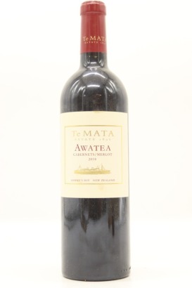 (1) 2018 Te Mata Estate 'Awatea' Cabernets Merlot, Hawke's Bay [JR17] [WE95]
