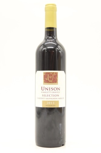 (1) 2013 Unison Vineyard Unison Selection Red, Gimblett Gravels