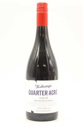 (1) 2020 Te Awanga Quarter Acre Syrah, Hawke's Bay