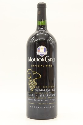 (1) 2016 Baron Philippe de Rothschild Mouton Cadet Ryder Cup Selection, Bordeaux, 1500ml