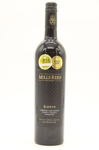 (1) 2015 Mills Reef Elspeth Cabernet Sauvignon, Gimblett Gravels