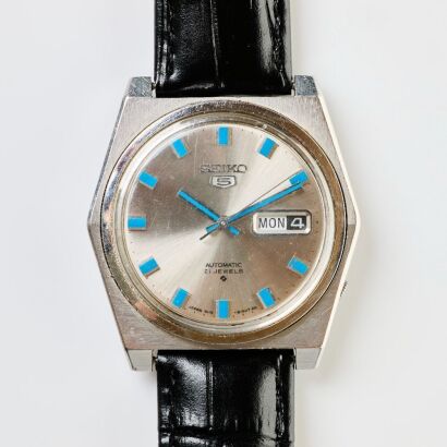 Stainless Steel, Seiko 5 Automatic Day/Date Wristwatch, circa,1979
