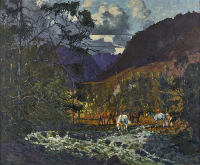 GEORGE E LEWENS Autumn Morning