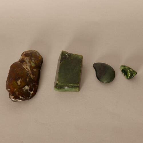 A Selection of Four Pieces of Greenstone