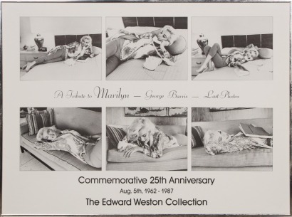 A George Barris Marilyn Monroe Last Photos Poster 25th Anniversary from The Edward Weston Collection