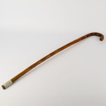 A Carved Walking Stick