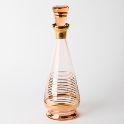A Ruby Red Ships Decanter