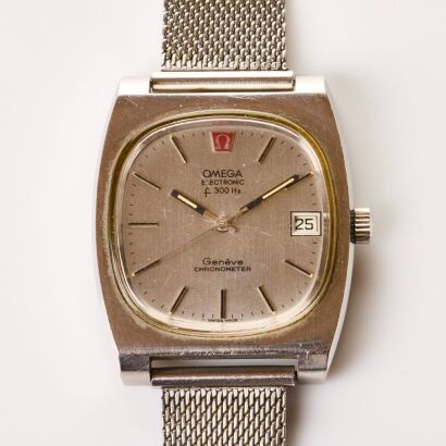 Stainless Steel, 36mm OMEGA f300Hz Geneva Chronometer, circa1974