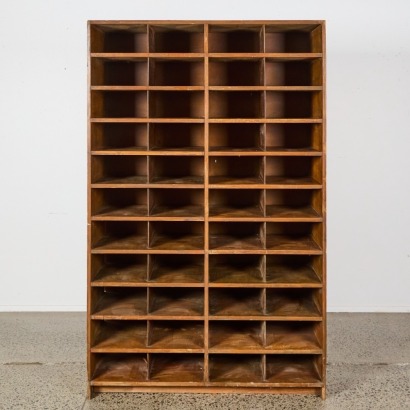 A Large Bank of Vintage Shelves