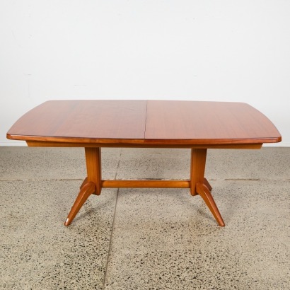 A Gordon & Russell Rosewood and Mahogany Extension Dining Table