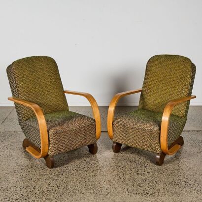 A Pair of Art Deco Armchairs