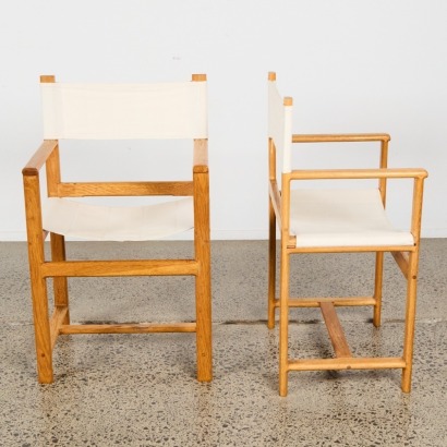 A Pair of Danish Safari Chairs