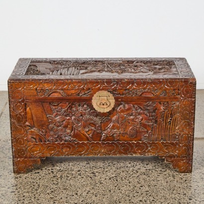 A Carved Camphor Chest