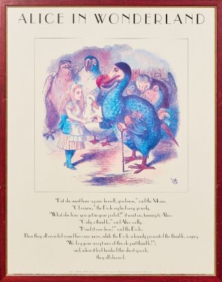 An Alice in Wonderland, The 1890-1990 John Tenniel Lewis Carroll Centennial Edition Poster