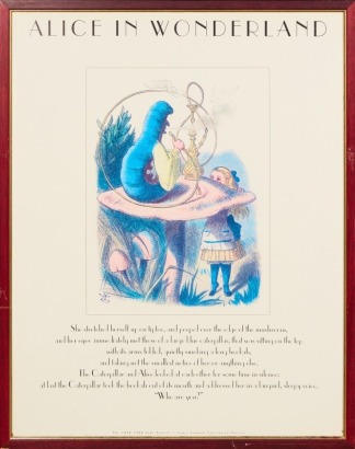 An Alice in Wonderland, The 1890-1990 John Tenniel Lewis Carroll Centennial Edition Poster