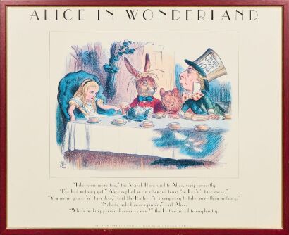 An Alice in Wonderland, The 1890-1990 John Tenniel Lewis Carroll Centennial Edition Poster