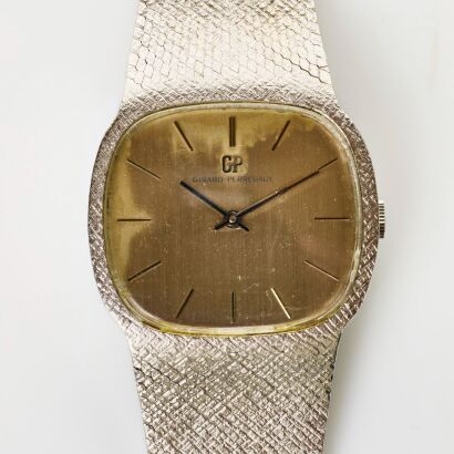 Silver Plated Alloy, 30mm Girad-Perregaux Hand Wound Wristwatch, circa 1970's