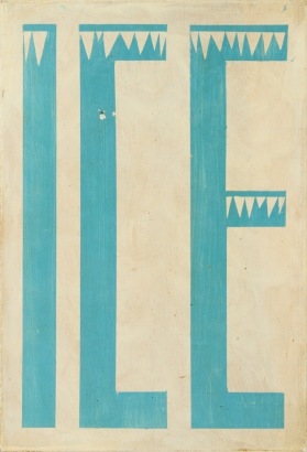 A Vintage Ice Sign