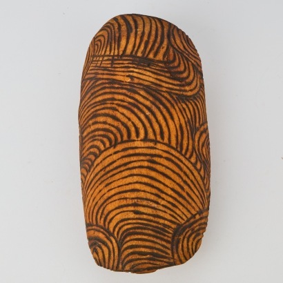 A Hand Painted Aboriginal Coolamon