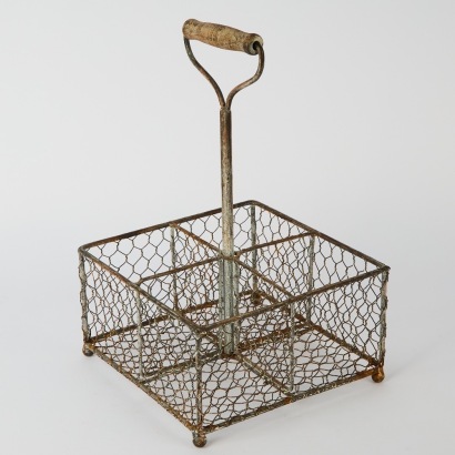 A Vintage Cutlery Basket